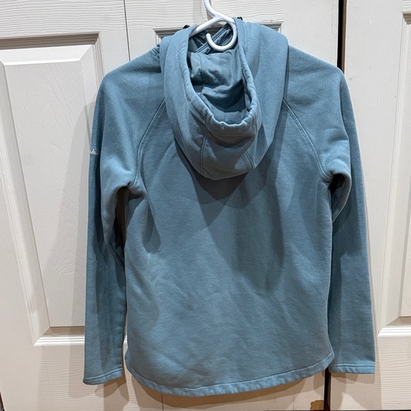 Columbia Light Blue Sweatshirt with Simple Mountain line design XS - Picture 4 of 5
